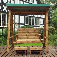 Dorset Two Seater Swing Green