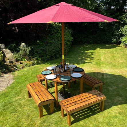 Knights Eight Seat Round Table Set