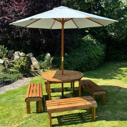 Knights Eight Seat Round Table Set