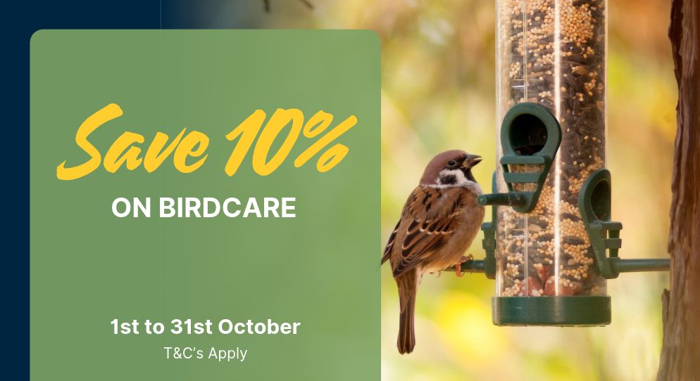 Save 10% on birdcare