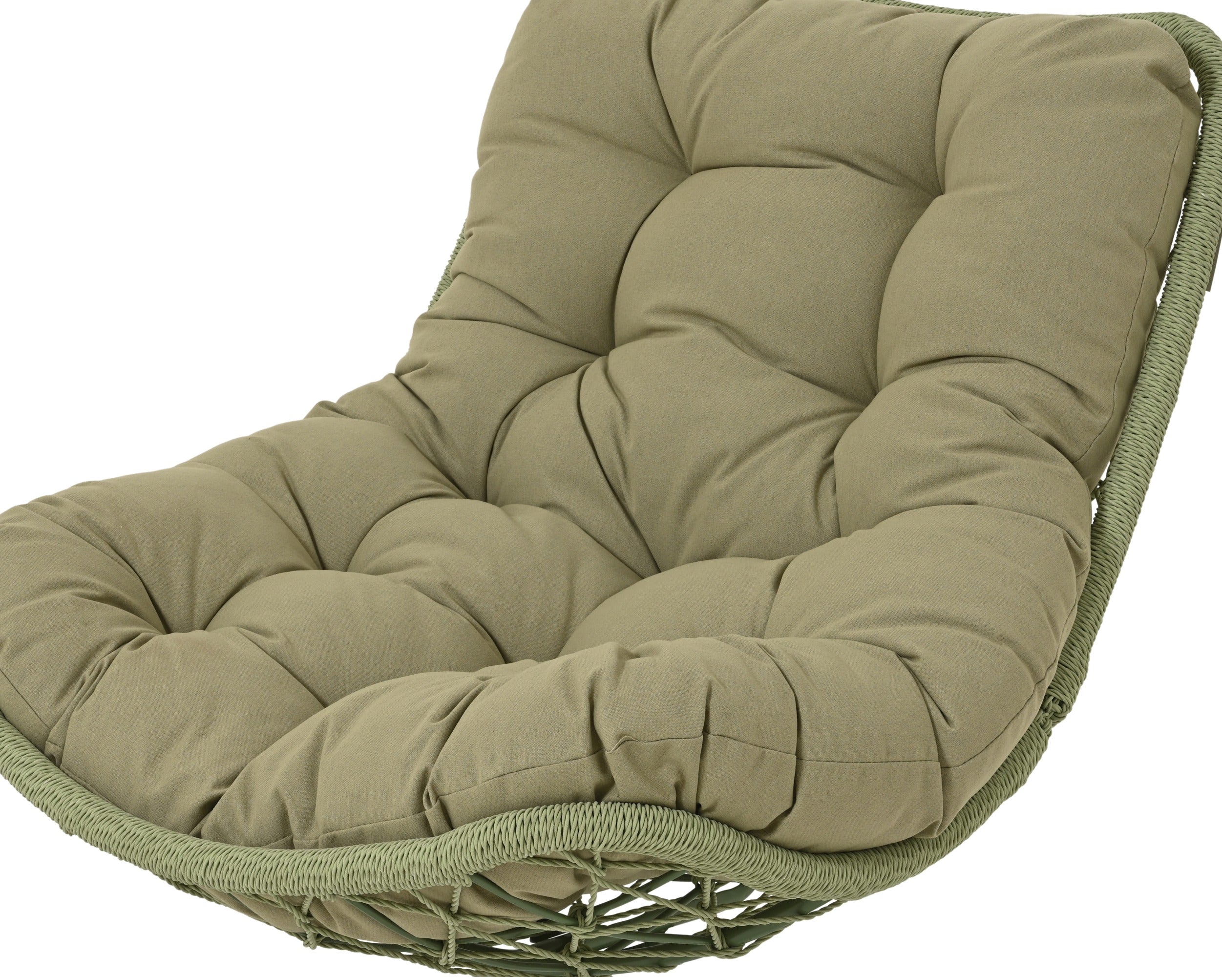 Kaemingk Swivel Chair Wicker Green