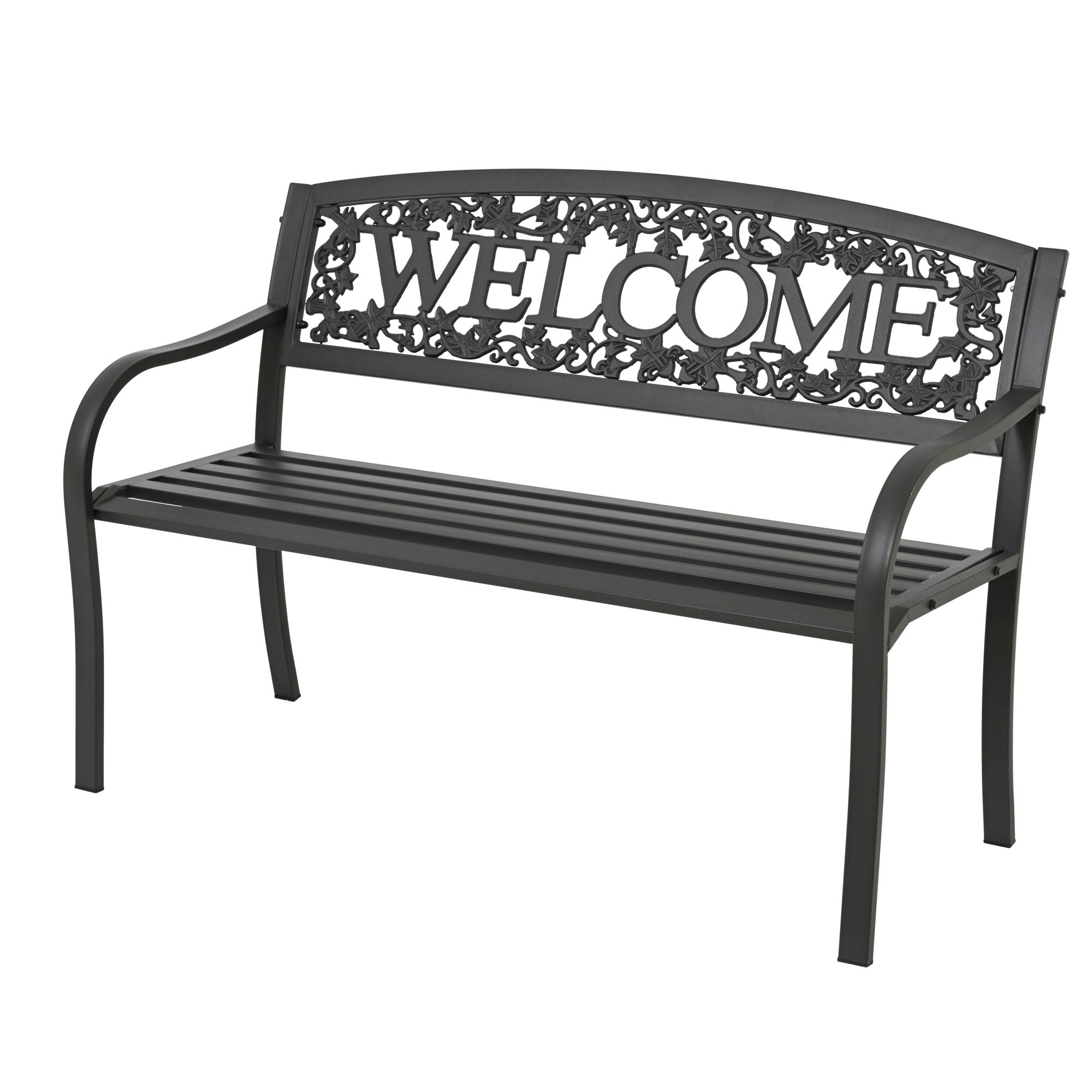 Kaemingk Bench Welcome Steel