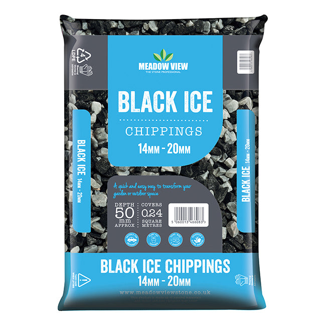 Black Ice Chippings 20mm