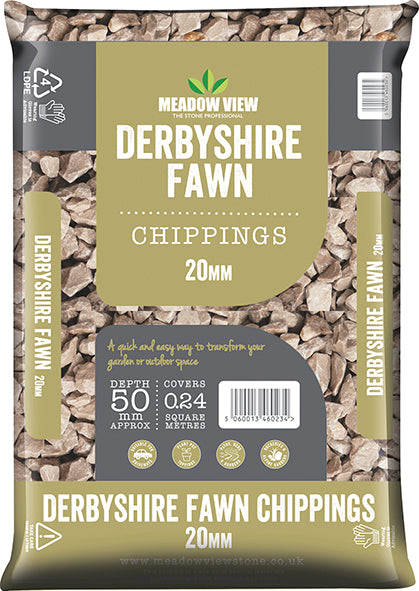 Derbyshire Fawn Chippings 20mm