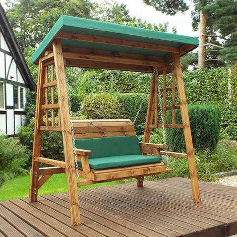 Dorset Two Seater Swing Green