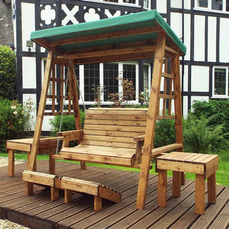 Dorset Two Seater Swing Green