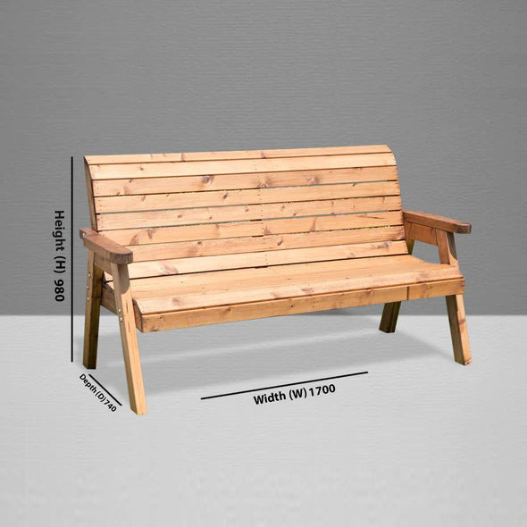 Traditional 3 Seater Bench