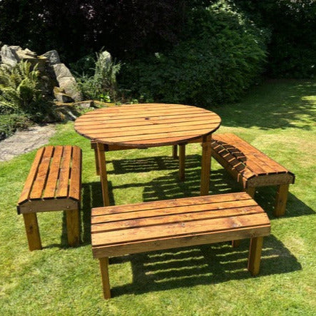 Knights Eight Seat Round Table Set