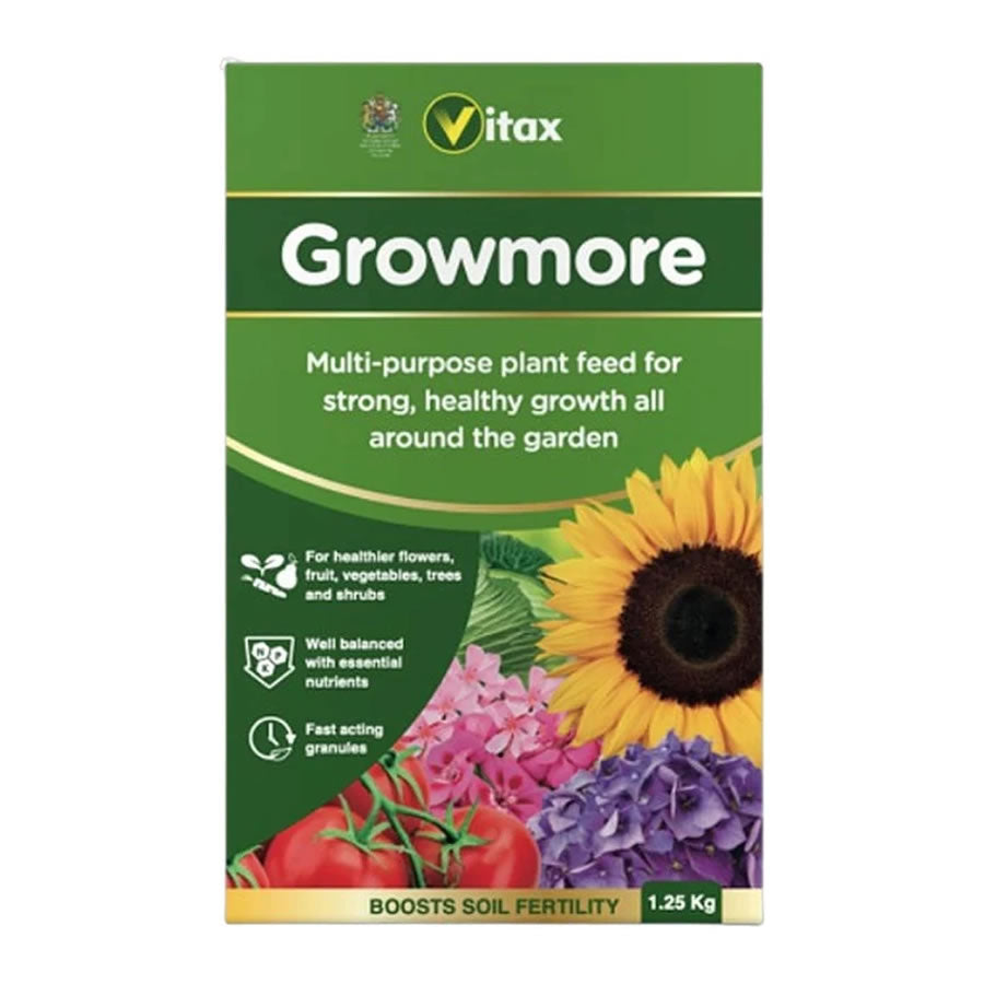Vitax Growmore Fertiliser All Purpose Plant Food 1.25kg