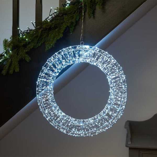 1440 LED Galaxy Wreath - Warm White, LV